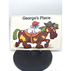 Moppet Mats 1975 Georges Place Placemat Turtle Colorful 70s